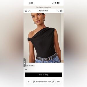 Reformation Cello Knit Top